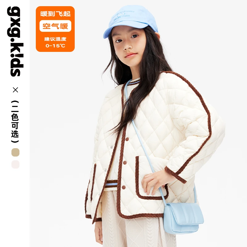 gxgkids童装儿童羽绒服25早春新款轻薄短款儿童外套KED3D2503464