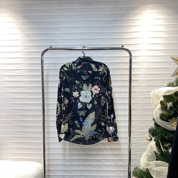 99新/GUCCI/古驰/花卉衬衫/公价8k/J0486/1173