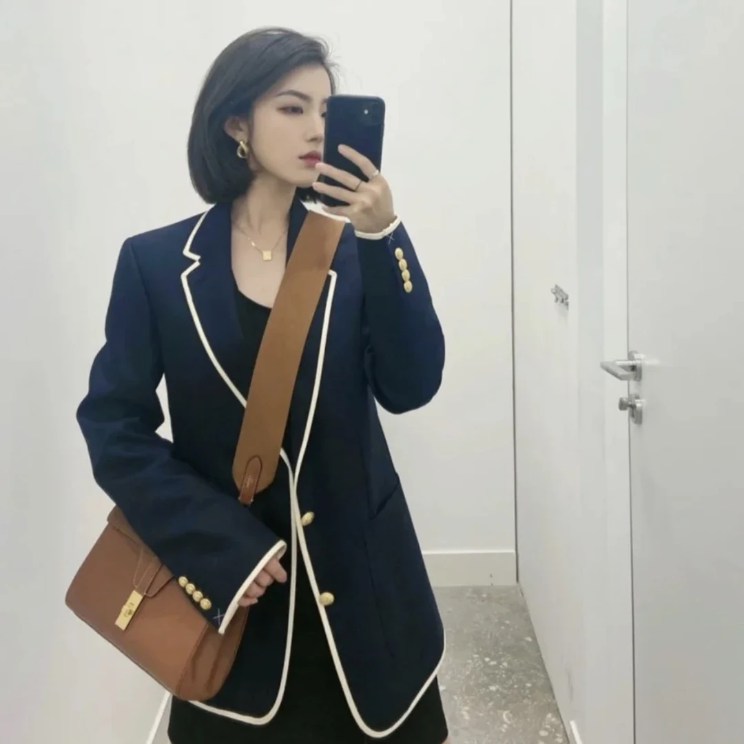 Celine/赛琳 el35 36码 金扣学院西服 公价2w