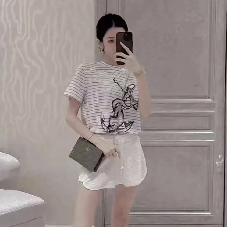 3153/99新 Dior 迪奥 条纹船锚短袖 M码 公价1.1w