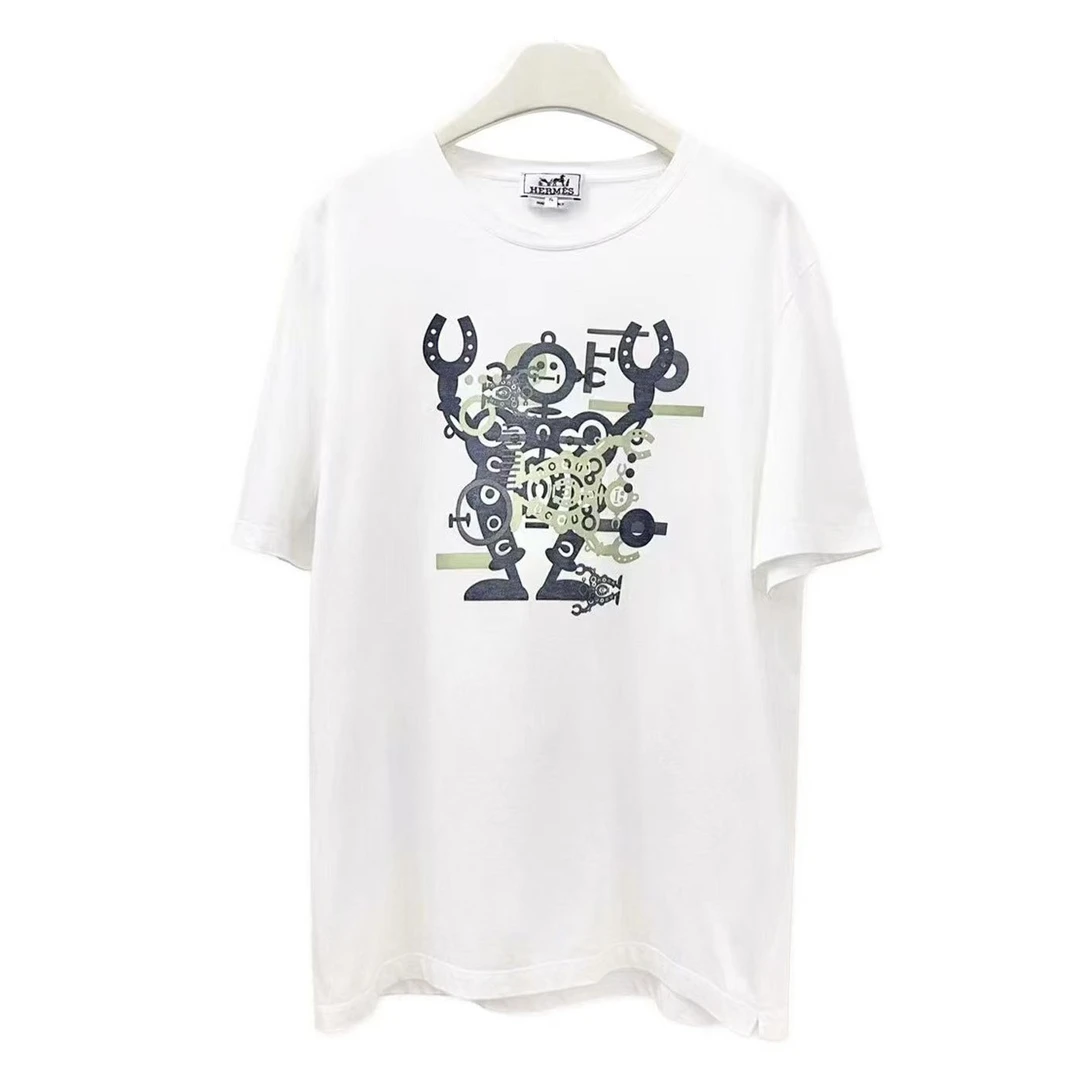 Hermes/爱马仕 dl169 xl码 99新 机器人短袖 公价7k
