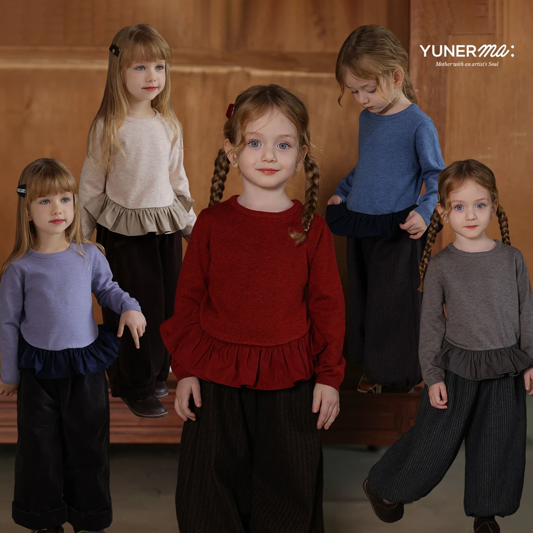 宝宝幼儿园冬季新款百搭针织毛衣打底衫允儿妈女童秋冬洋气上衣潮