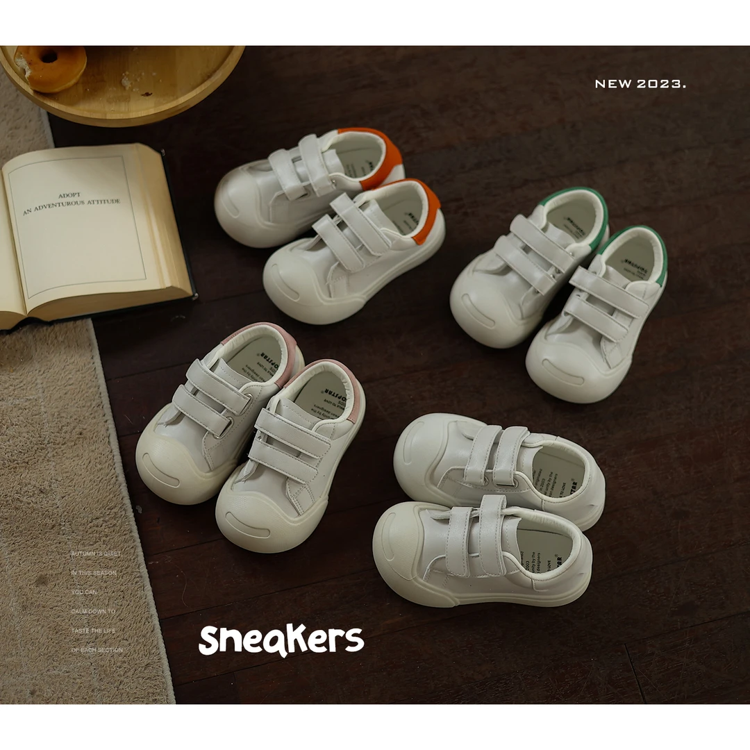 宝宝幼儿园百搭运动鞋 允儿妈女童秋季新款休闲鞋 儿童小童小白鞋