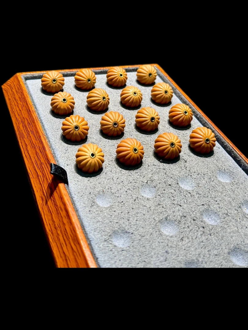 猴头金管镶嵌瓜珠16尺寸