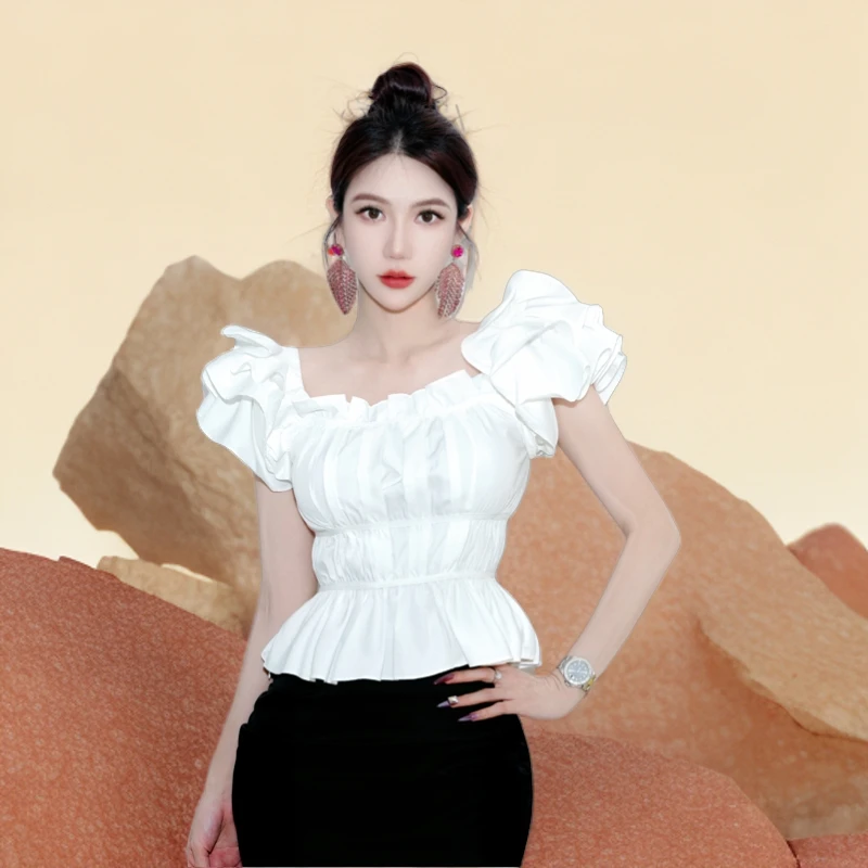 【星姐推荐】星原创高级定制【云朵拥抱】设计师小众气质轻奢名媛上衣