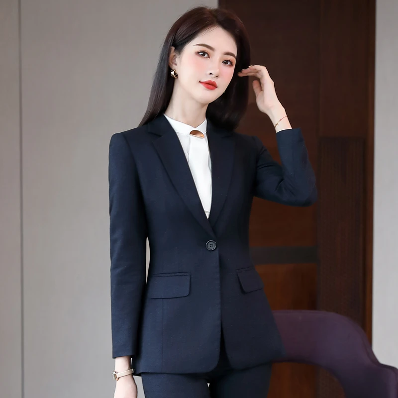 气质时尚修身显瘦商务面试通勤职业女神范女款高级感单上衣西服