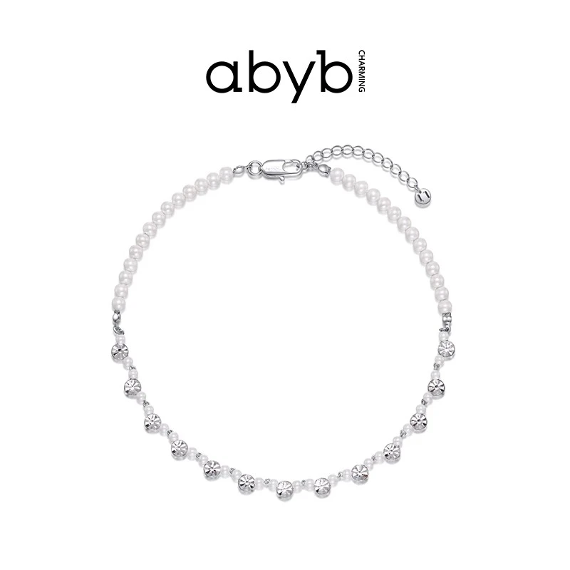 ABYBCHARMING 钛钢项链 项链璀璨之心锆石毛衣链颈链百搭饰品