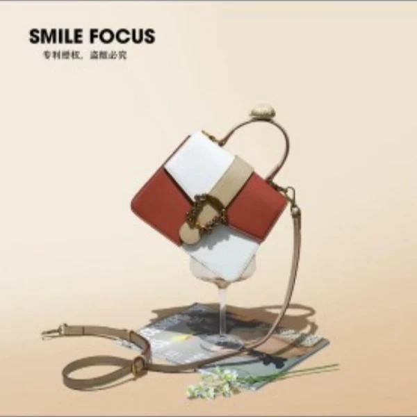 新款女包手提包百搭复古女包拼色斜挎包女士