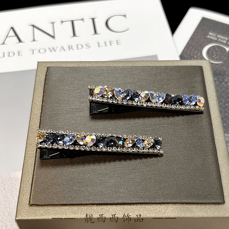 10229 6厘米鸭嘴夹彩色刘海侧边夹对夹