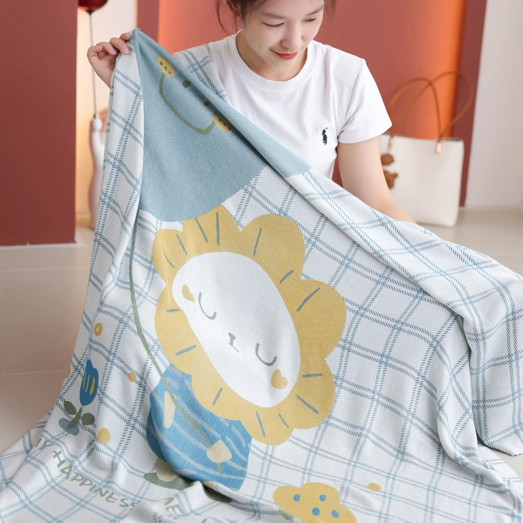 【清凉一夏】竹纤维凉感毯150x200cm-爱心小狮子