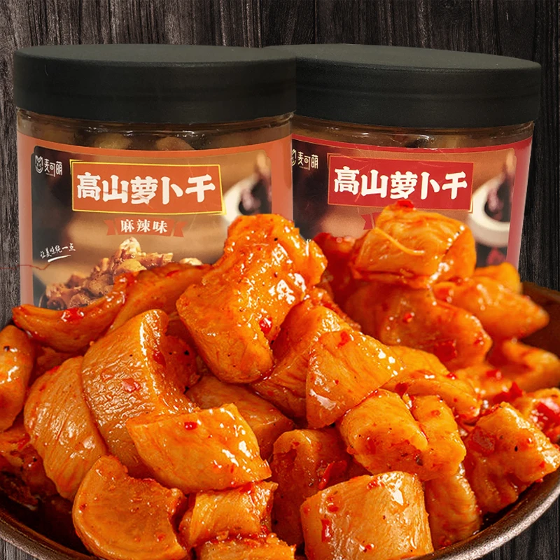 高山萝卜干香脆下饭菜麻辣酱菜咸菜重庆特产嘎嘣脆香辣萝卜丁瓶装