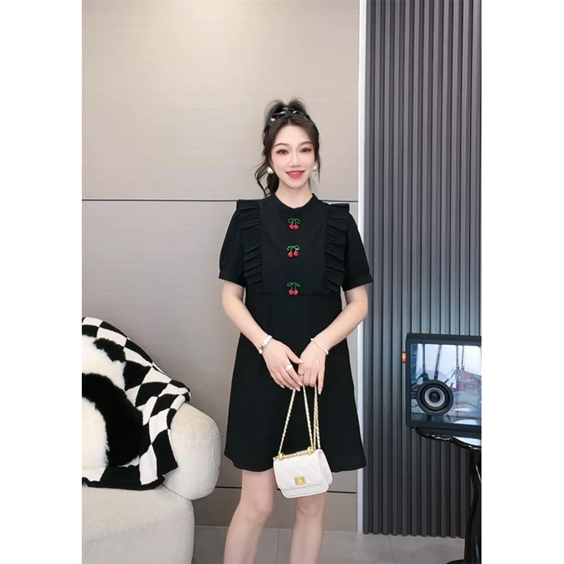 【诗诗轻奢推荐】 夏季新品  红樱桃   女装连衣裙   1396