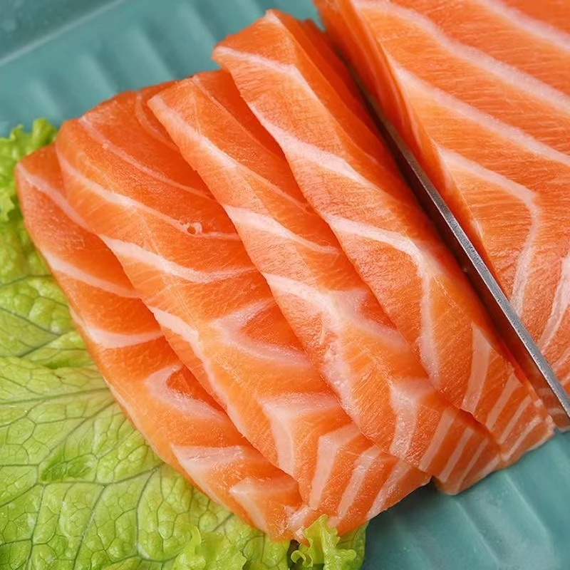 每日新鲜现切三文鱼 每块约一斤 肉质鲜嫩刺身日料现杀速冻冷链