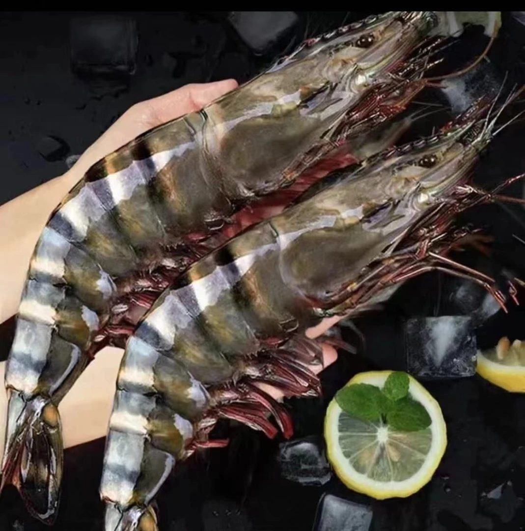 【鲜冻】16-20规格  黑虎虾3斤/盒，江苏连云港发货