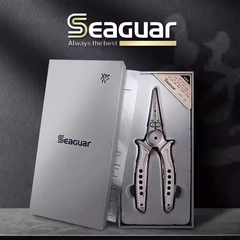 SEAGUAR西格路亚钳极系列多功能钛合金材质PE线剪刀压线不锈钢