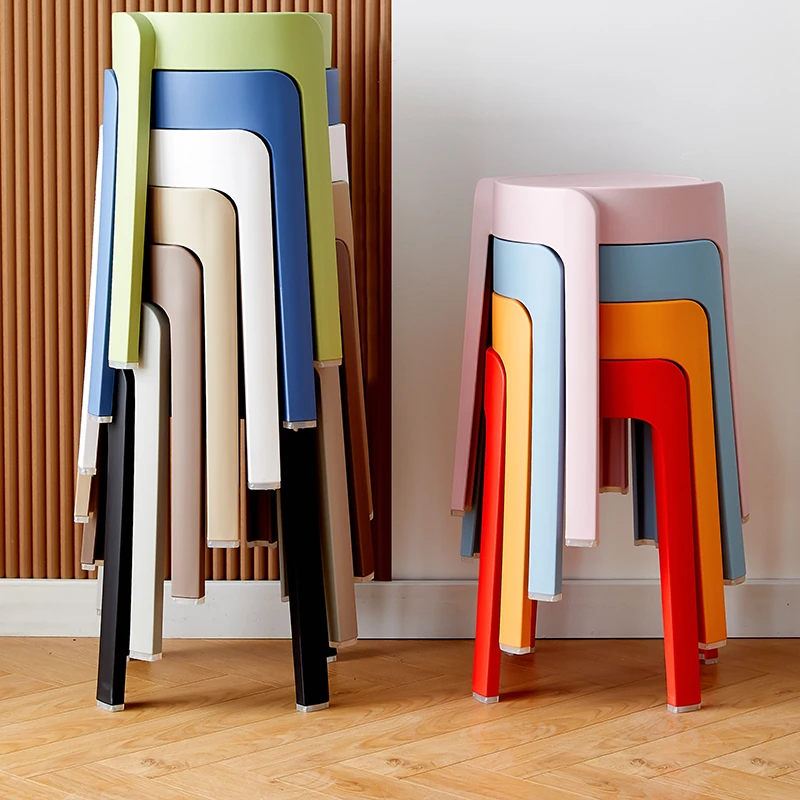 风车凳网红旋风椅塑料凳子家用圆凳现代简约客厅可叠放餐桌椅子