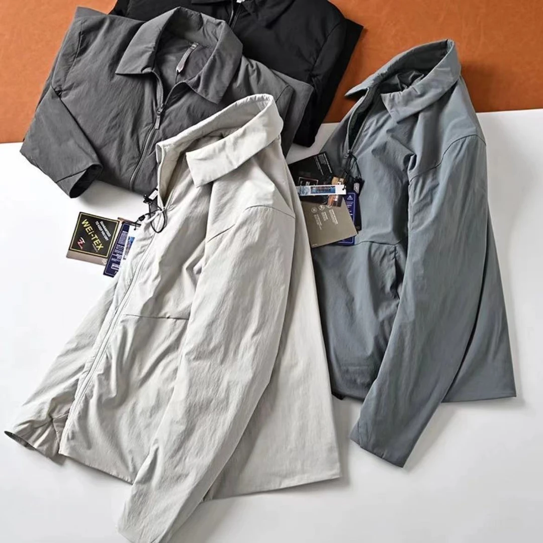 城市户外轻量化棉衣填充男士秋冬款休闲保暖翻领棉夹克