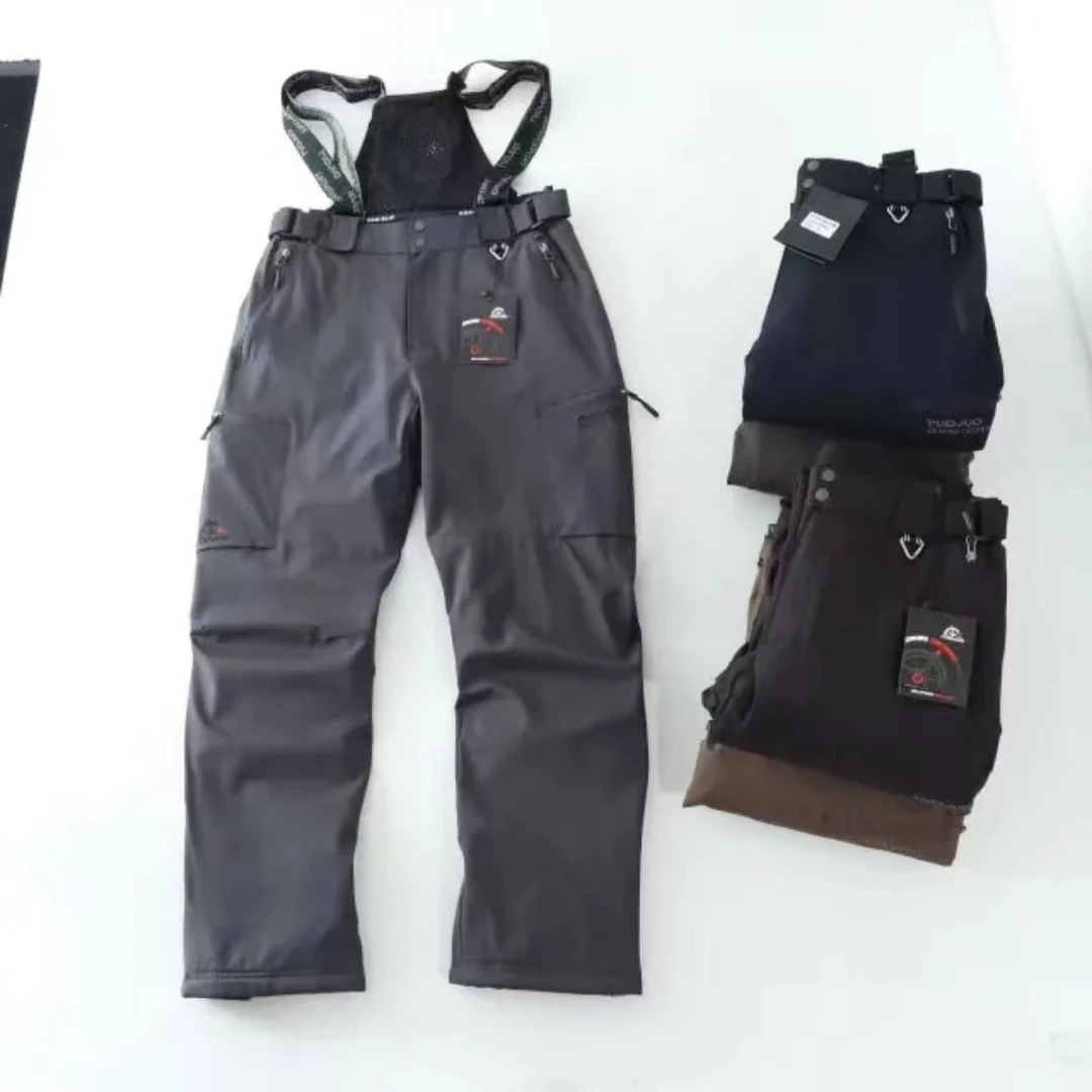 外贸单 户外滑雪抗寒耐磨保暖男士加厚休闲裤-851