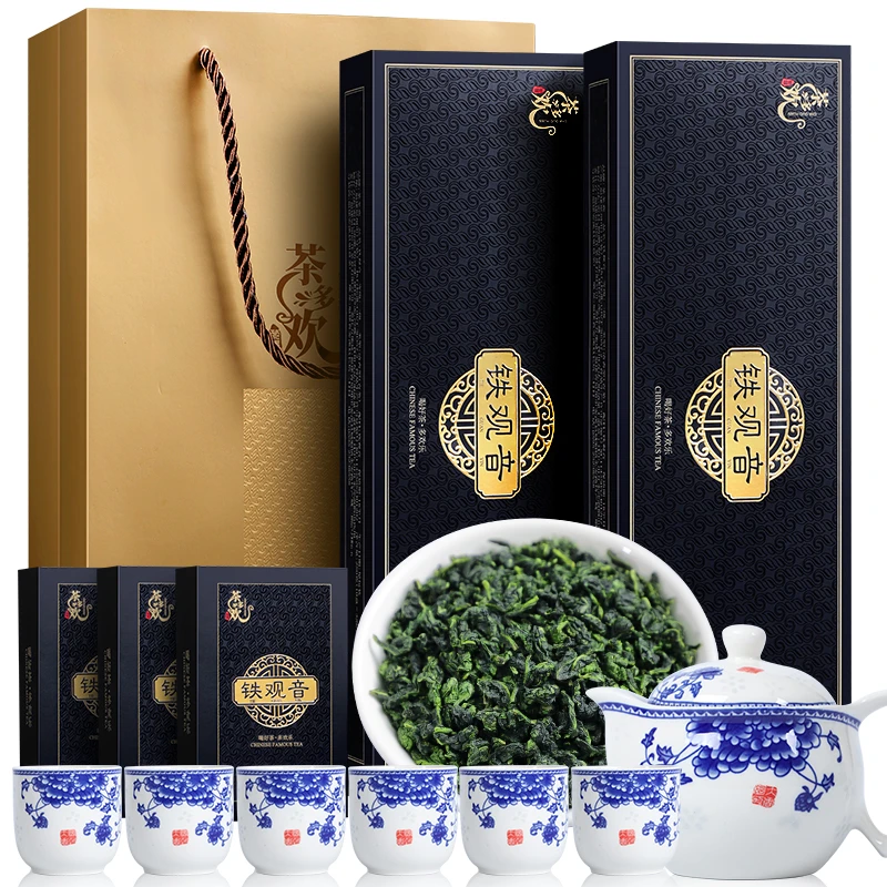 兰花香安溪铁观音正宗原产地清香型高端铁观音茶叶礼盒装过节送礼