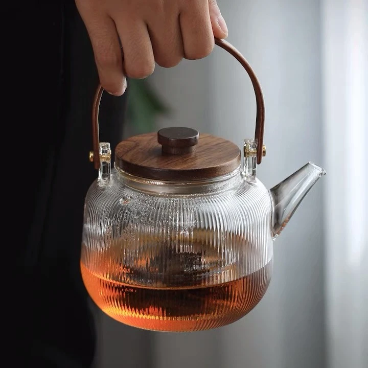 寒舍高硼硅玻璃蒸煮茶器800ML