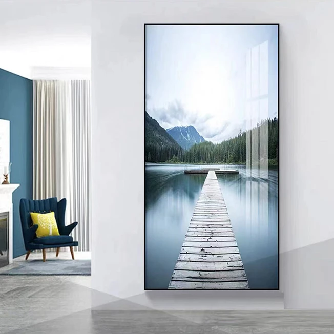 【海景玄关画】入户玄关走廊过道现代简约海边挂画海景帆船装饰画