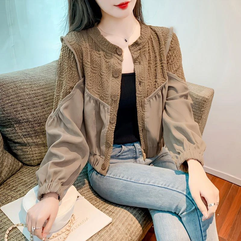 短款外套女设计感小众春秋小个子薄款时髦洋气休闲开衫2024新款潮