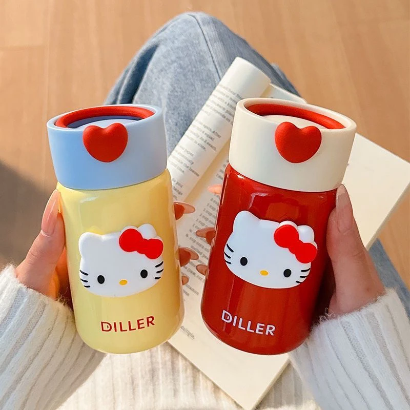 可爱Kt猫保温杯高颜值迷你小巧便携小茶杯女生随身保温杯