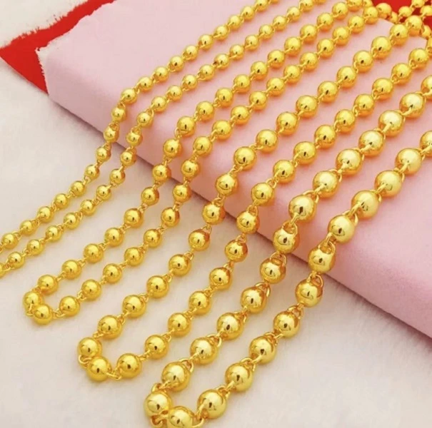 【3周年感恩回馈专场】圆珠项链 实心 工艺 光珠 光面 亮面