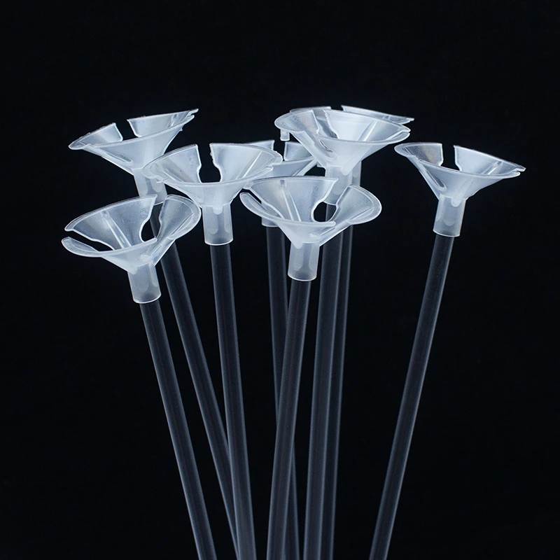 花嫁衣 40CM半透明气球托杆 透明色拖杆 支杆球杯棒杆子