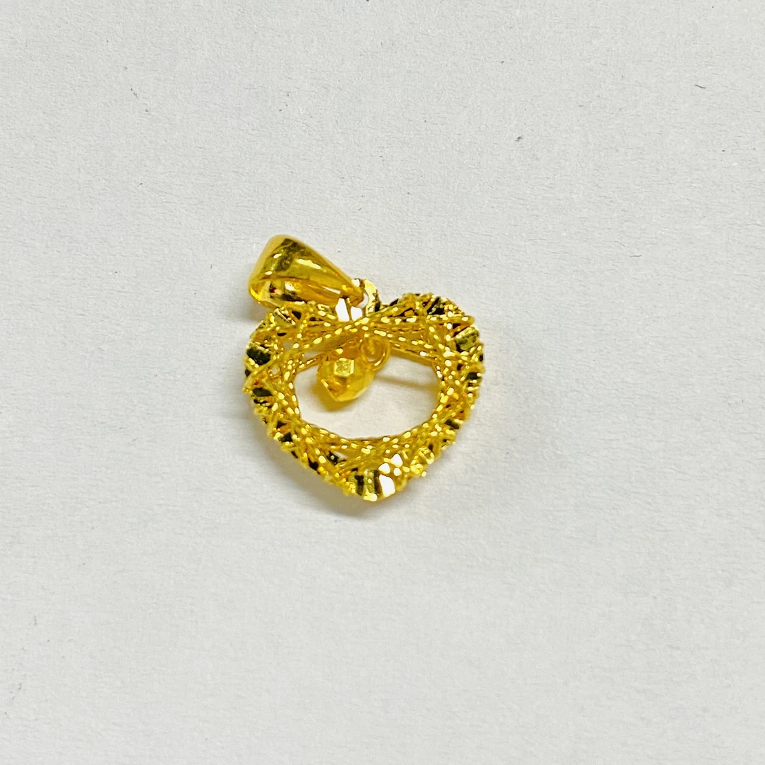 足金饰品/花丝桃心蹦迪珠/1.47/072713-1.47(克重多退少补)
