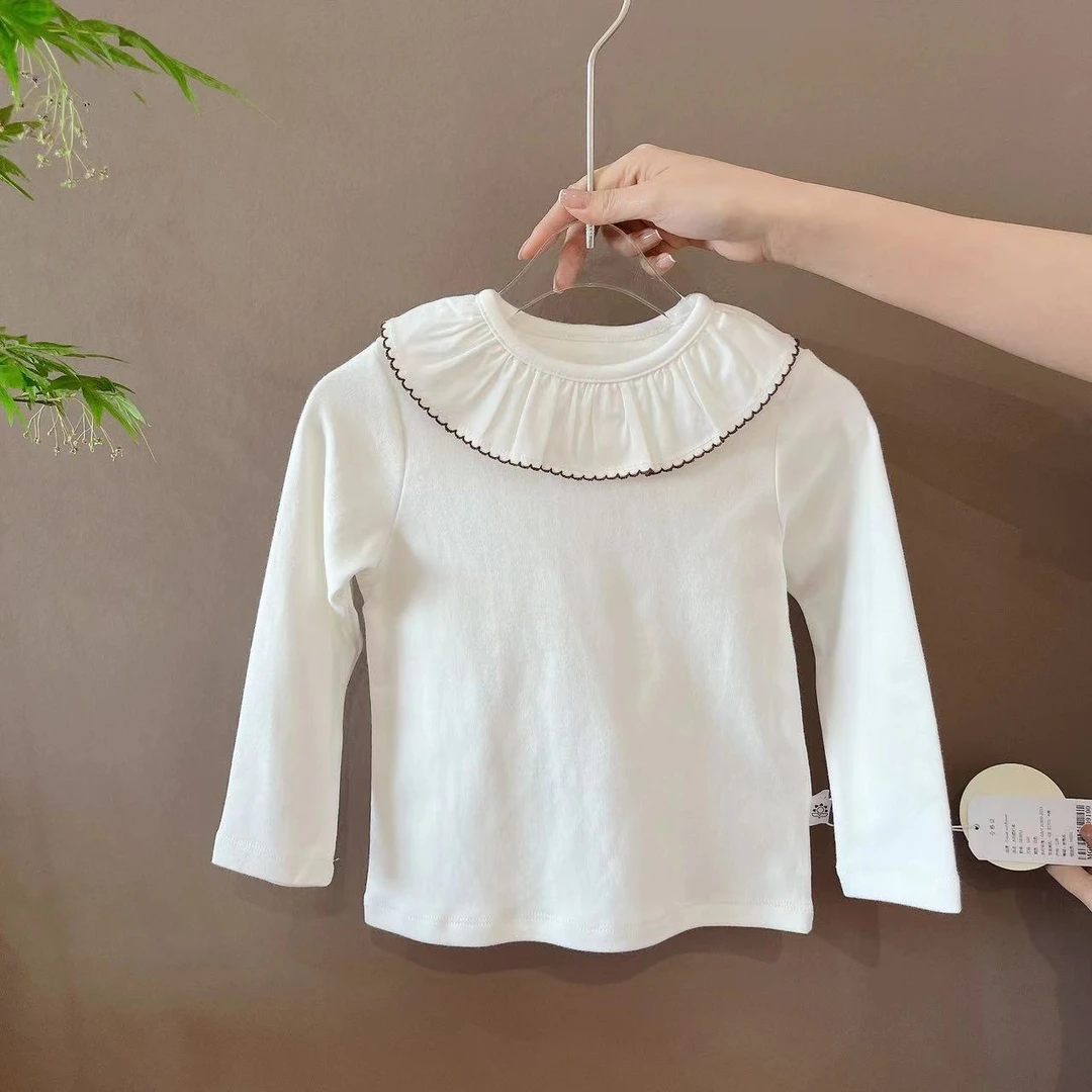 【云朵小葵】女童纯色大木耳原韩D洋气娃娃衫卫衣083952