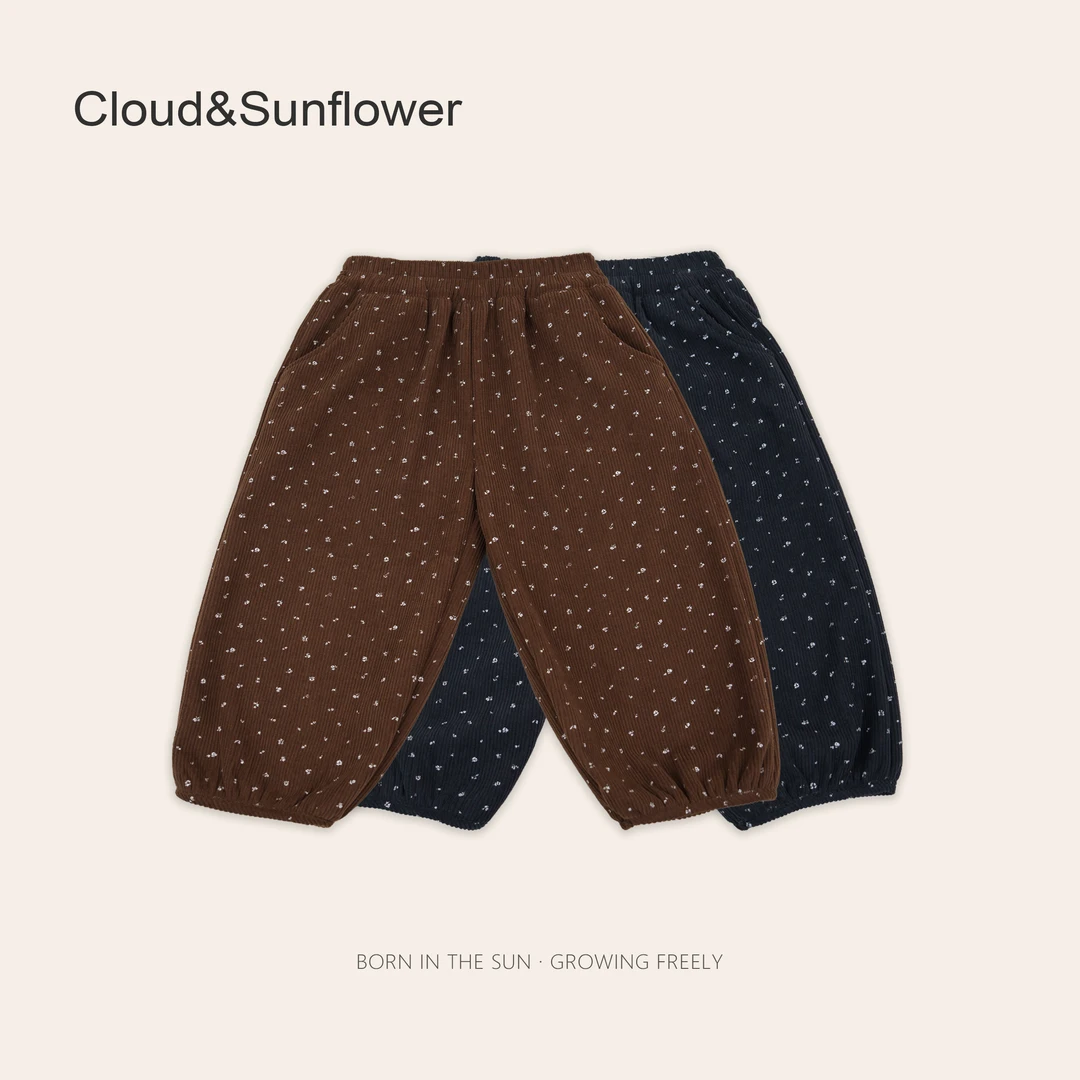 【原法D】儿童碎花满印氛围感加绒束脚灯笼裤1112965