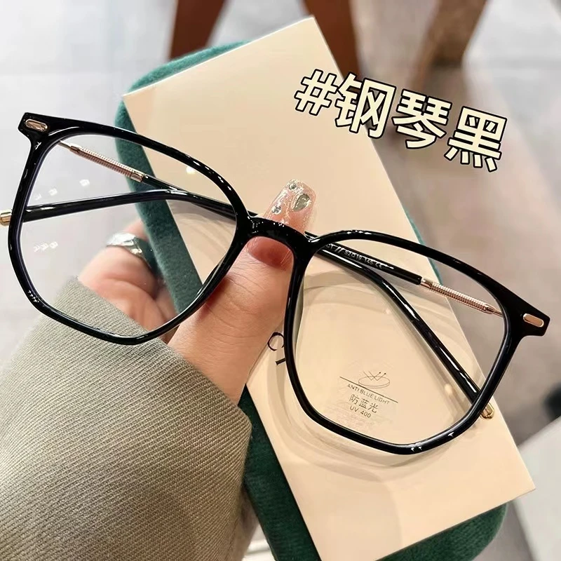 28号眼镜爆款复古眼镜架小透明眼镜框书防蓝光眼镜可配近视 ins