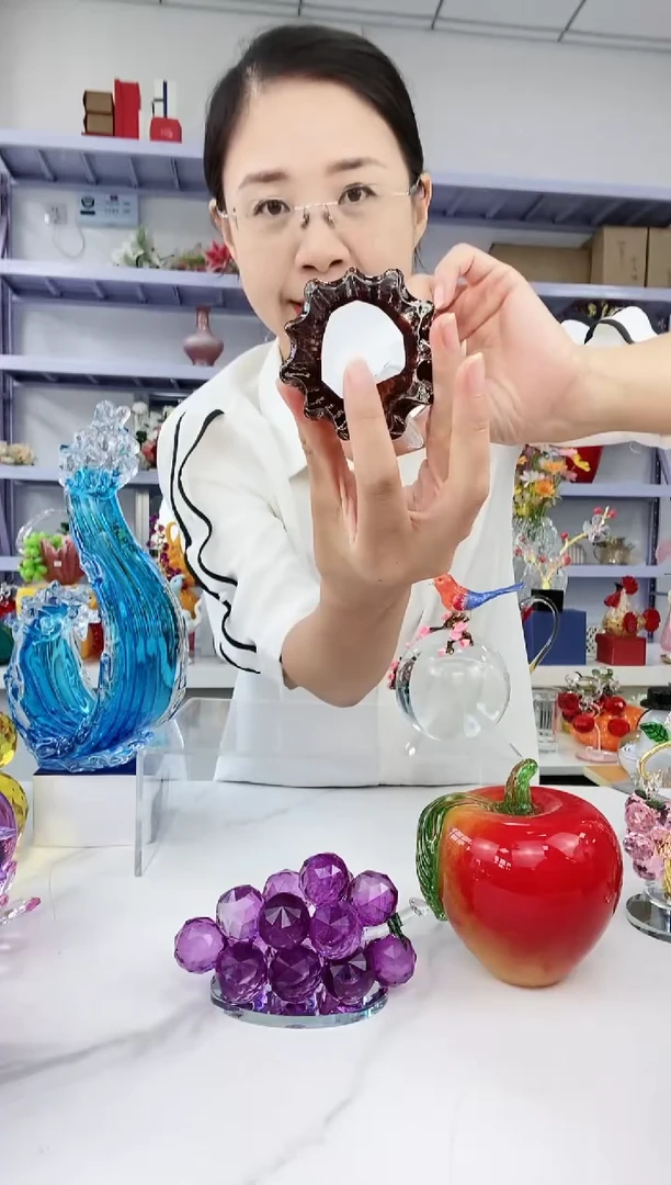 【闪购商品】高端轻奢纯手工带翅膀琥珀色天使底部微瑕