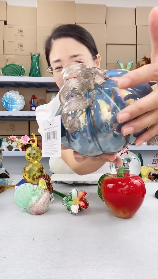 【闪购商品】高端轻奢纯手工电镀炫彩南瓜微瑕