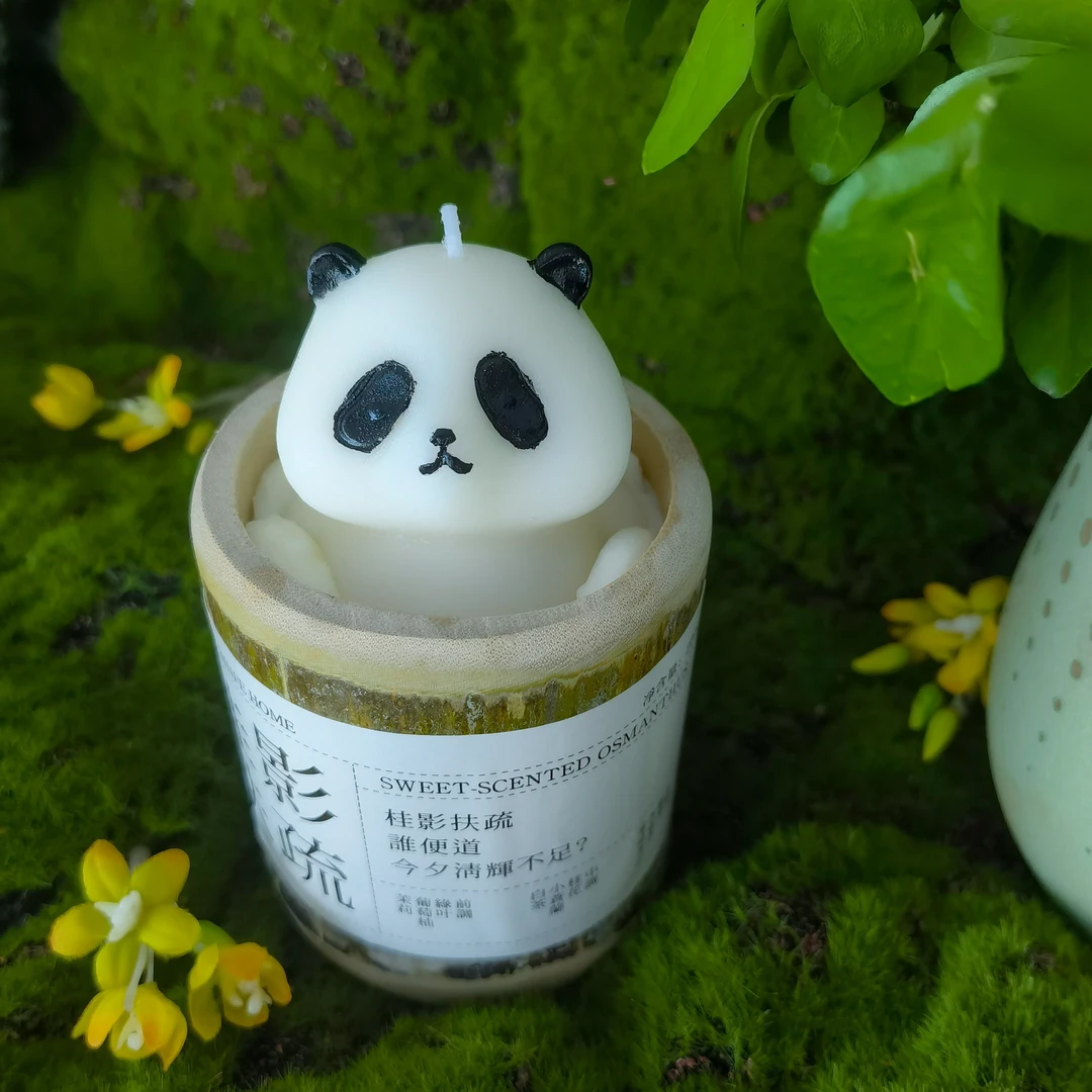 春上山花竹精油书房生日礼物伴手礼客厅卧芳香室家用桂花香薰蜡烛