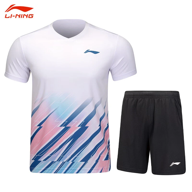 LI-NING/李宁羽毛球运动套装吸湿排汗舒适透气宽松凉爽健身夏季