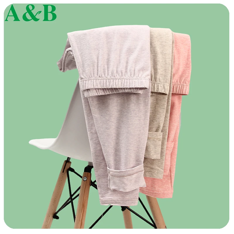 AB秋裤女纯棉保暖裤春秋青年弹力棉打底薄款内穿纯色全棉毛裤R655