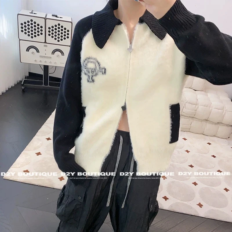 TGP设计师品牌 | 翻领logo开衫女上衣2023秋冬 LH_口口