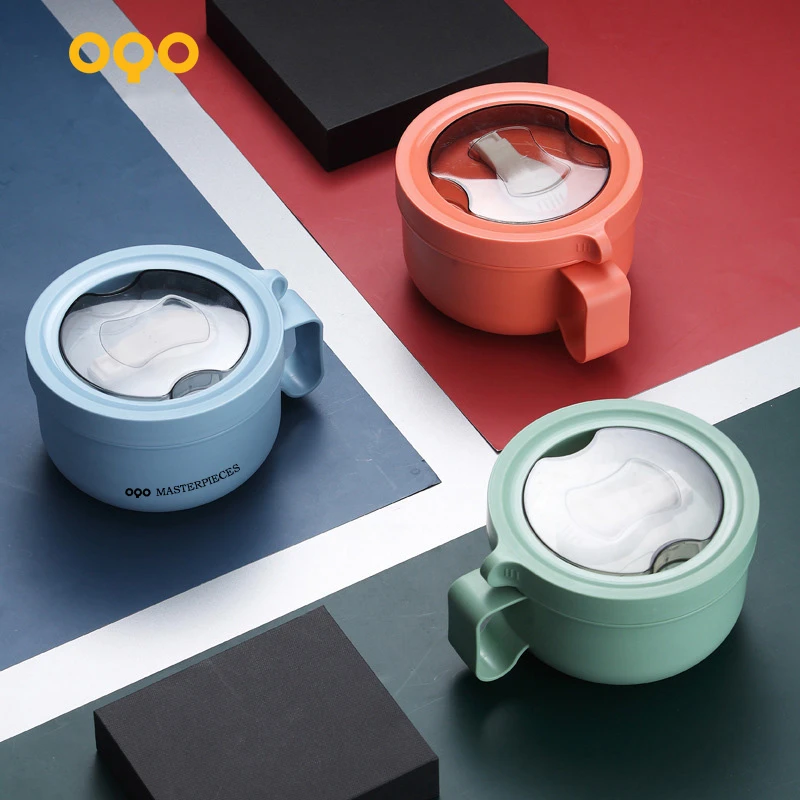 OQO/欧克欧304不锈钢泡面碗宿舍学生神器上班族便携饭盒650005