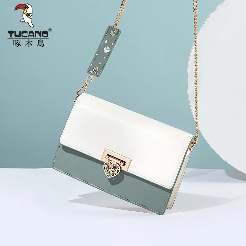TUCANO/啄木鳥包包夏季2024网红时尚潮流简约洋气撞色斜跨小包包