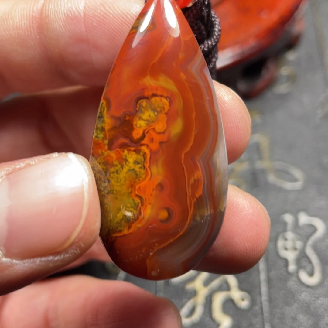 【闪购商品】玛瑙/玉髓颈饰未镶嵌心*