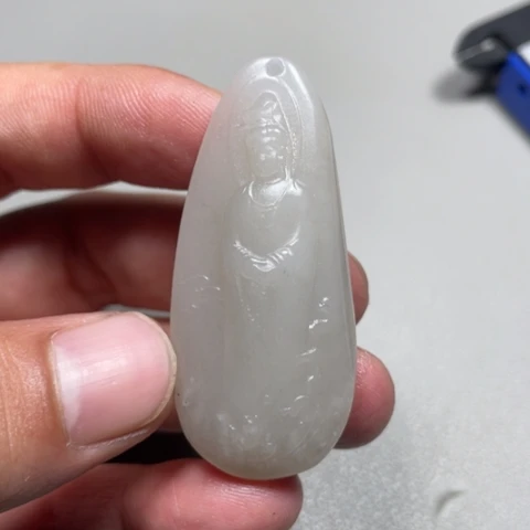 和田玉吊坠(不含链)未镶嵌-*-