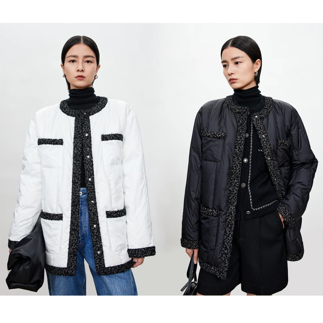 CHICJOC王炸香风 日本極柔高密羽绒面料+95白鹅绒 轻盈短款羽绒服