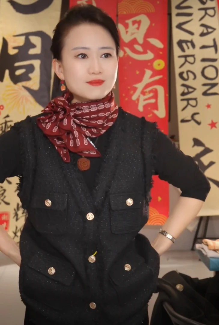 【EX068】65cm方巾真丝羊毛保暖围巾冬季防风护颈轻奢百搭丝巾披肩