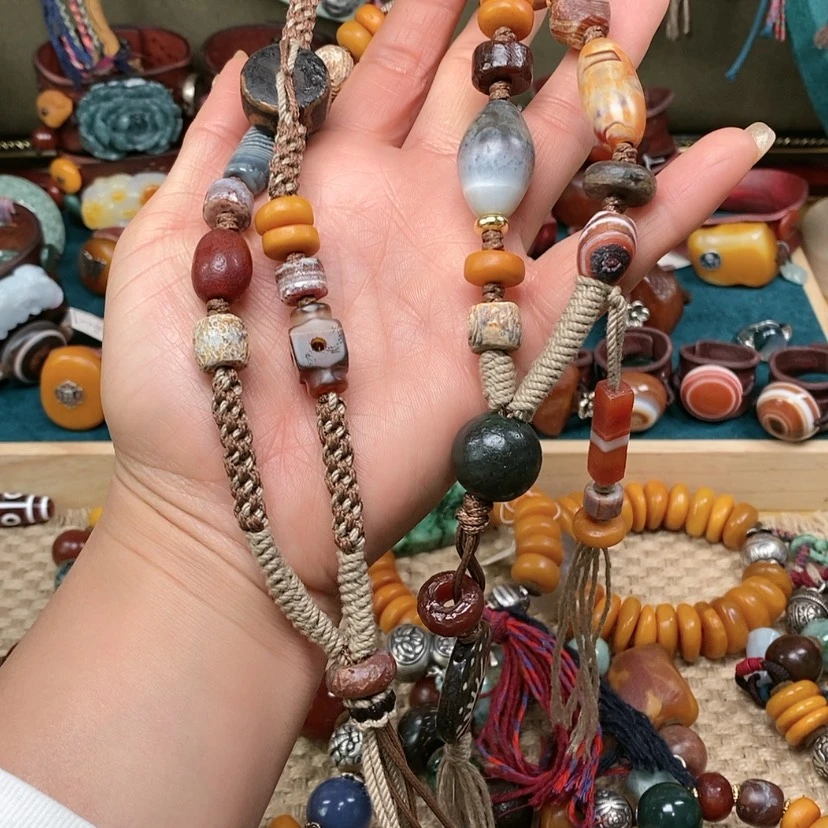 【闪购商品】玛瑙/玉髓项链未镶嵌饮****温