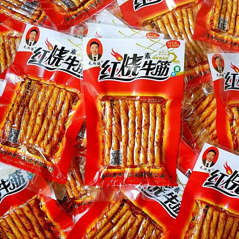 红烧牛筋辣条童年美味怀旧小零食校园小吃麻辣豆筋面筋辣条
