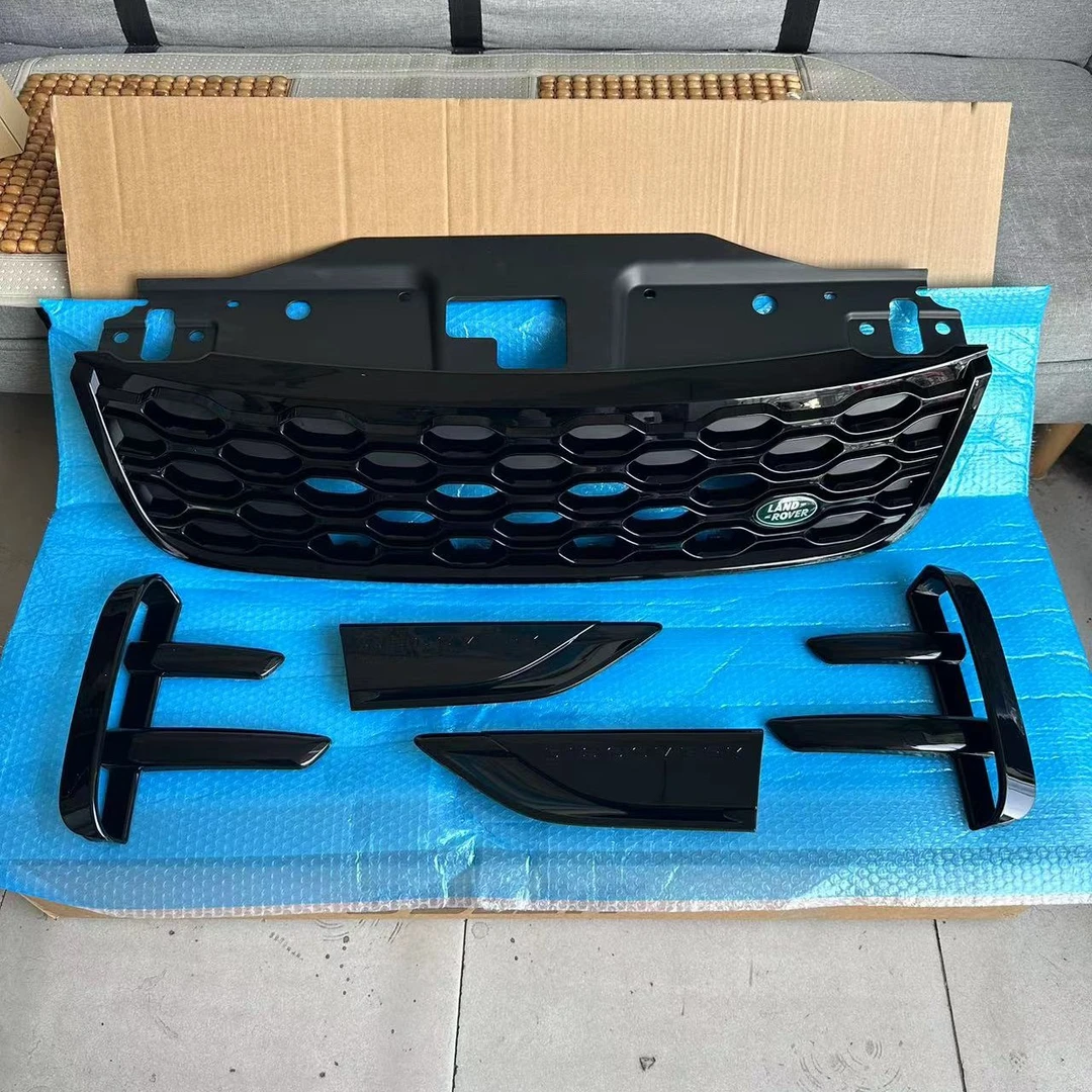 【路虎发现五国产中网+侧风口+獠牙】适用于17-24款发现五