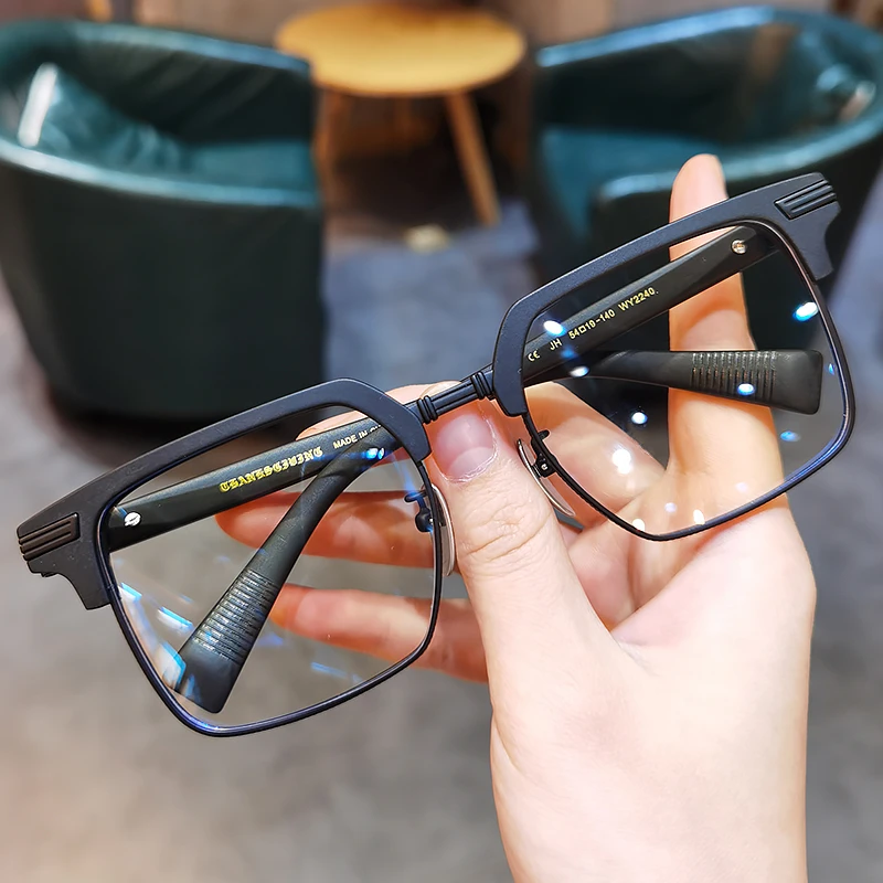 新款简丹萝心大脸大框复古眼镜框可配近视素颜百搭超轻眼镜架