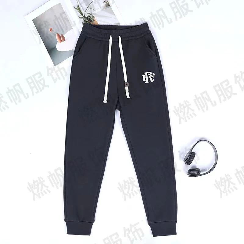 秋冬裤子加绒加厚宽松束脚运动卫裤百搭秋季潮流情侣休闲裤R088